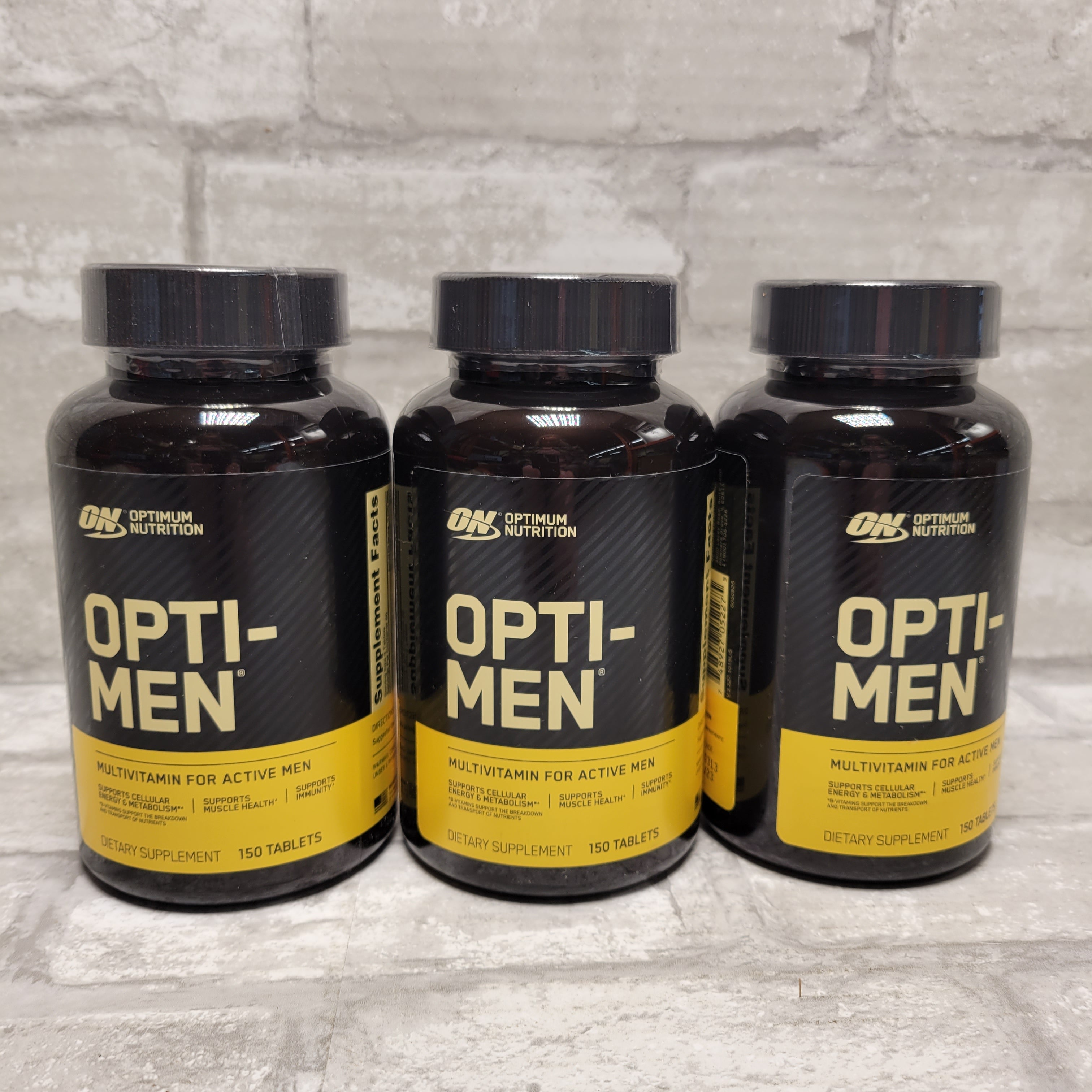 (3) Optimum Nutrition Opti-Men Supplement, 150 Count Each (7945768993006)